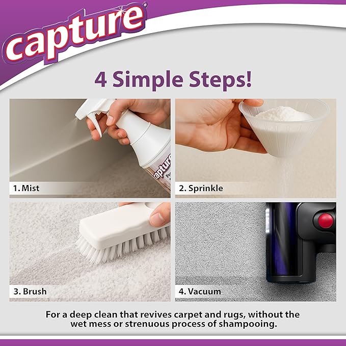 Capture Carpet & Rug Dry Cleaner w/Resealable lid - Image 3
