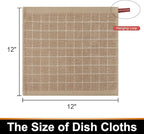Mordimy 100% Cotton Terry Cloth Dish Cloths, Soft and Absorbent Checkered Dish - Image 5