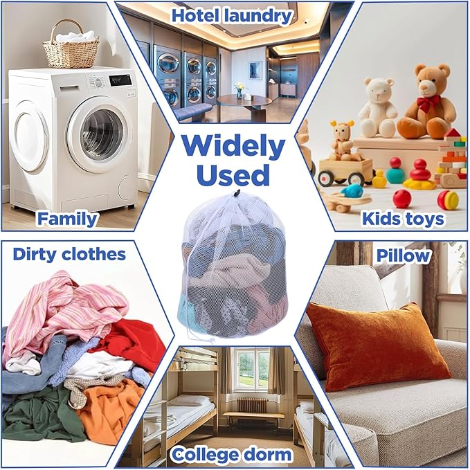 20 Pcs Mesh Laundry Bags Bulk - Image 5
