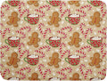 Christmas Gingerbread Man Dish Drying Mat by Aytipun