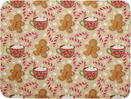 Christmas Gingerbread Man Dish Drying Mat by Aytipun