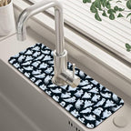 Halloween Ghost Kitchen Sink Splash Guard Mat Absorbent Fast Drying Mat Faucet by Unknown