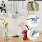 Dish Brush with Soap Dispenser Storage Set with 2 PCS Brush Refills & Holder - Image 7