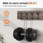 10-Pack Coat Hook for Hanging, Stainless Wall Hooks for Towel, Wall Mounted - Image 2