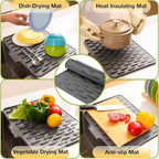 CHIKILLA Silicone Dish Drying Mat - Image 3
