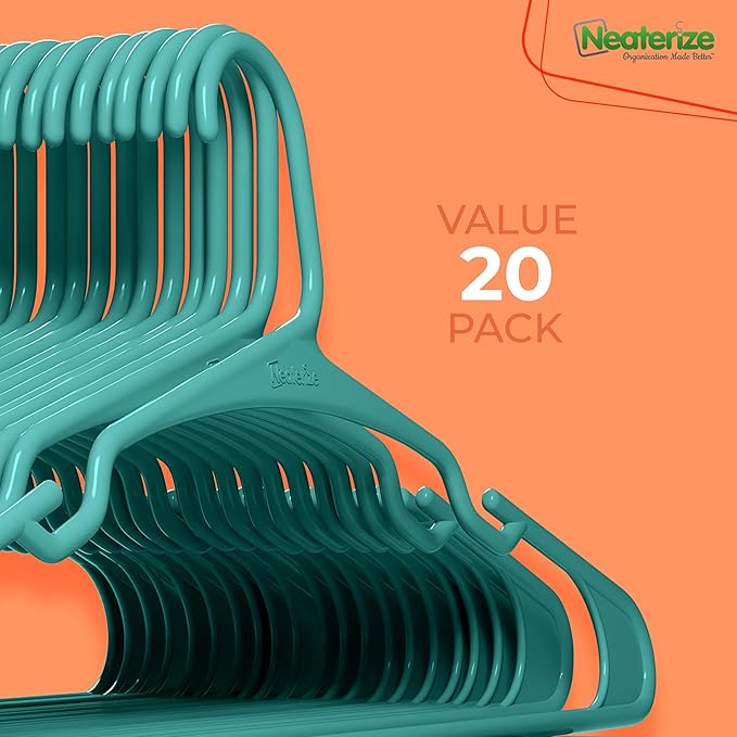 NEATERIZE Clothes Hangers Plastic 20 Pack - Image 7