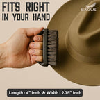 Hat Brush for Felt and Wool – Soft Horsehair Bristles for Cleaning Cowboy Hats - Image 2