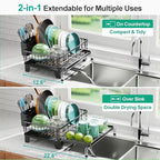 Swedecor Extendable Dish Drying Rack - Image 3