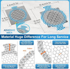 INVIHUG, 25 Pack, Disposable Shower Drain Hair Catcher Mesh Stickers, - Image 3