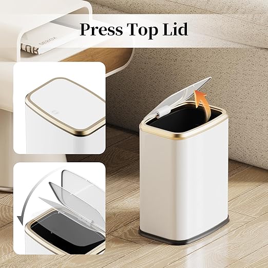 2.1 Gallon Bathroom Trash Can - Image 3