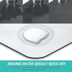 Kitchen Sink Splash Guard Faucet Mat -2 PC Super Absorbent Fast Drying Mat Sink - Image 4