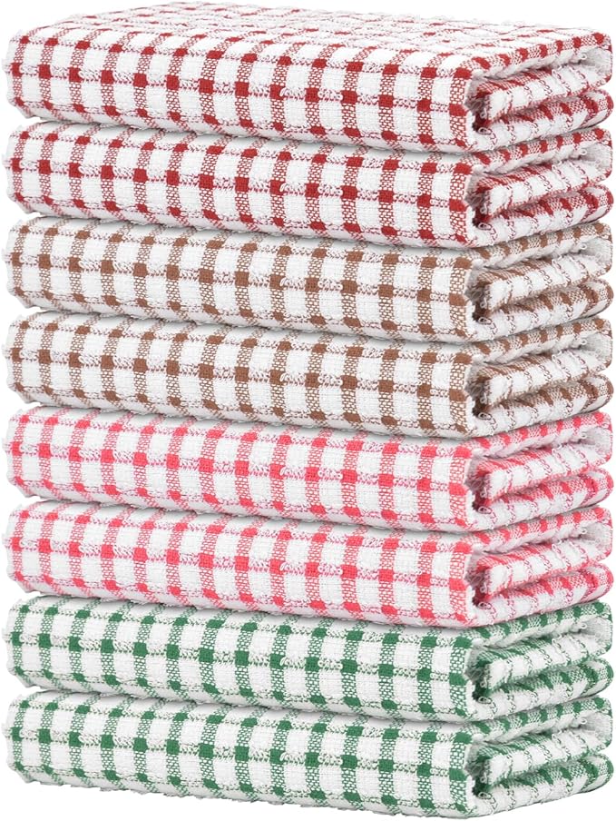 Nialnant 8 Pack Kitchen Towels, Dish Towels by Nialnant