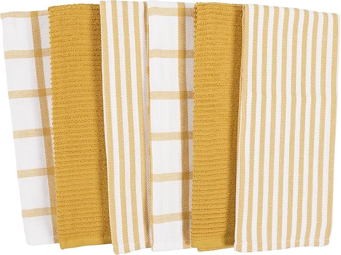KAF Home Premium Kitchen Towels, Large 100% Cotton, Flat & Terry Absorbent Dish - Image 5