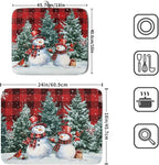 Christmas Snowman Dish Drying Mat - Image 2