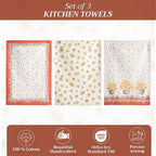 Maison d' Hermine Kitchen Towels Set of 3 100% Cotton 20" x 27.5" Reusable - Image 2