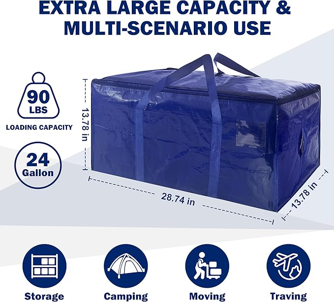 4 Pack Extra Heavy Duty Large Moving Bags - Image 2