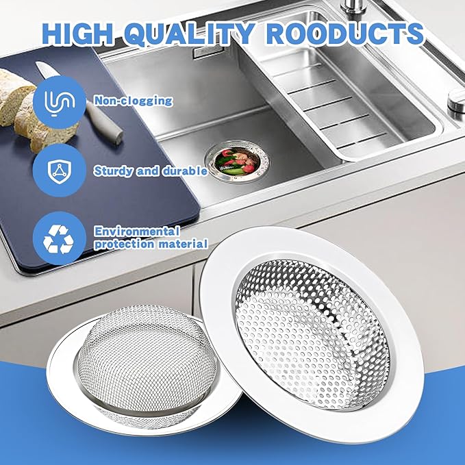 RQYEKDO Kitchen Sink Strainer Stainless Steel - Image 6