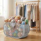 4 Pcs Foldable Pop Up Laundry Hampers, Mesh Laundry Basket - Image 7