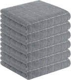 Homaxy 100% Cotton Terry Kitchen Towels, Checkered Designed, Soft and Super by Homaxy