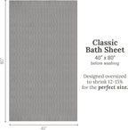 GILDEN TREE Waffle Bath Sheet Large Bath Towels Quick Dry Thin Body Towels - Image 8