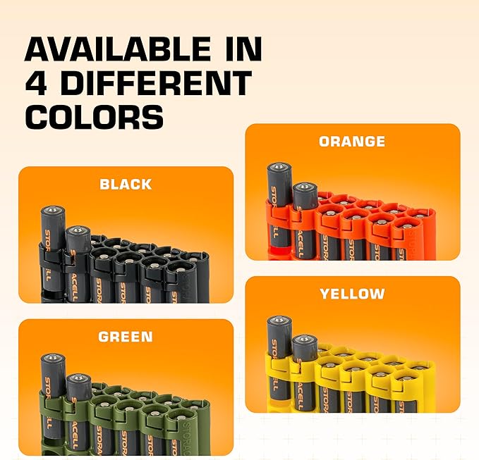 Storacell by Powerpax AA Battery Storage Caddy, Holds 12 Batteries - Image 5