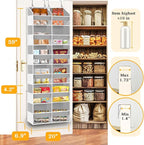 Over The Door Organizer 6 Tiers, Extra Large Behind Door Storage of 12 - Image 3