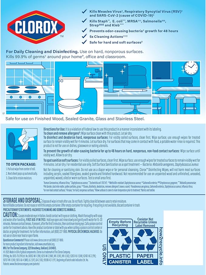 Clorox Disinfecting Cleaning Wipes - Image 8