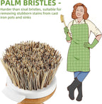 SUBEKYU Dish Brush, Bamboo Dish Scrubber Brush Set - Image 2