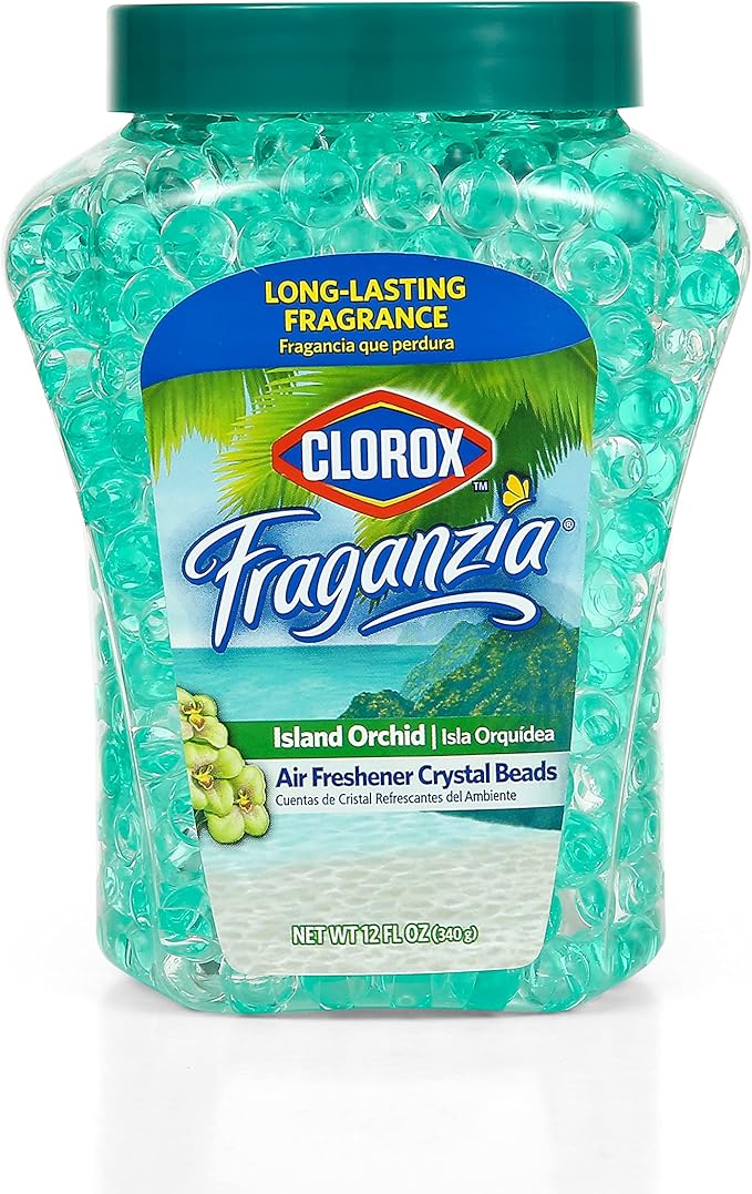 Clorox Fraganzia Crystal Beads Air Freshener, Long Lasting Room Deodorizer and by Clorox