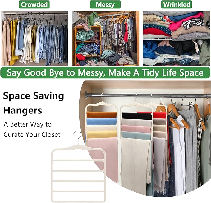 Magic Pants Velvet Hangers for Organization and Storage - Image 5