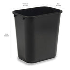 Amazon Basics Small Rectangular Commercial Office Wastebasket, 3 Gallon - Image 3