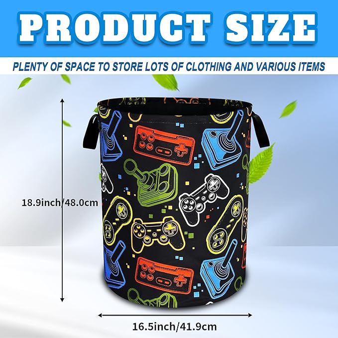 Game Consoles Laundry Basket Funny Colorful Oxford Cloth Laundry Hamper - Image 3