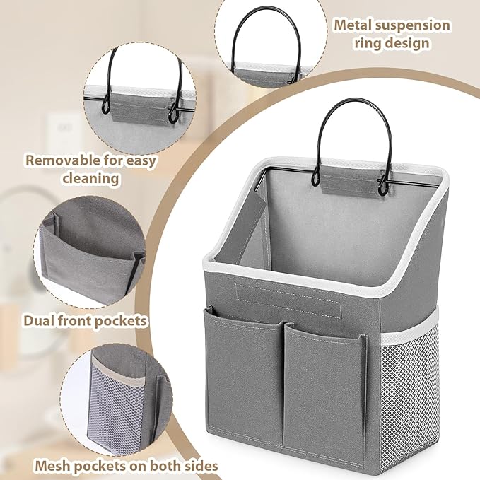 Wall Hanging Storage Bag, Hanging Storage Basket - Image 3
