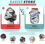 Colorful Whale Laundry Hamper Cute Ocean Octopus Laundry Basket - Image 3