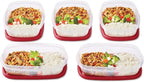Rubbermaid EasyFindLids Meal Prep Containers 5.5 Cup Red - Image 4