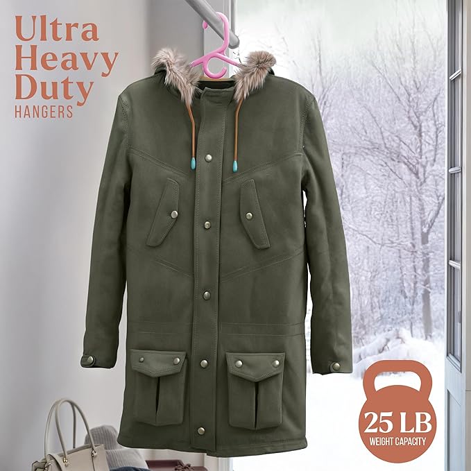 NEATERIZE Ultra Heavy Duty Plastic Clothes Hangers - Image 4