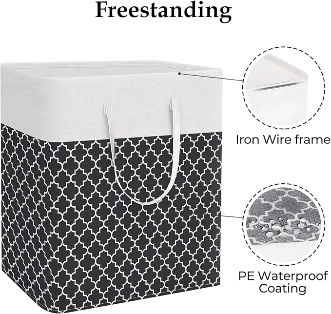 StorageRight Laundry Basket Hamper Large Collapsible Laundry Hamper - Image 3