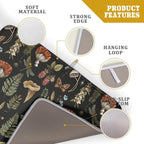 Mushroom Fern Leaves Berry Dish Drying Pad 18 x 24 Inch - Image 4