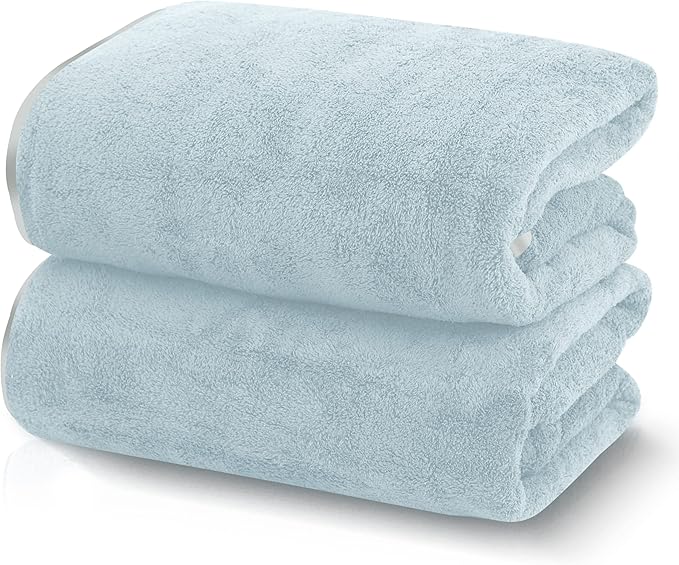 TENSTARS Silk Hemming Bath Towels by TENSTARS