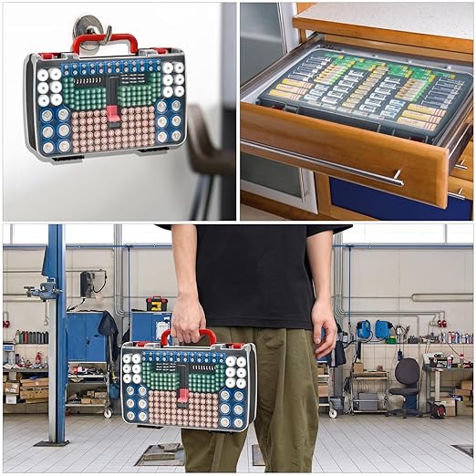 Double-Sided Battery Storage Organizer Case - Image 7