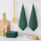 Mordimy 100% Cotton Terry Cloth Dish Cloths, Soft and Absorbent Checkered Dish - Image 6