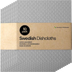 Swedish Wholesale Dishcloths Reusable 8" x 7" Sponge Cloths, Bulk 10 Pack of by SwedishWholesale