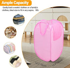 Foldable Laundry Basket, Pop Up Laundry Hamper - Image 3