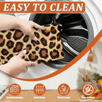 Animal Leopard Dish Drying Mat for Kitchen Counter Microfiber Absorbent Dish - Image 4