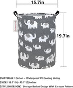 QUEENLALA Large Storage Basket, Laundry Hamper/Bathroom/Home Decor/Collapsible - Image 2