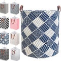 80L Waterproof Laundry Hamper in Family Leather Handle Laundry Basket in by %E2%80%8ETeLUVHome