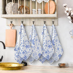 Chinoiserie Floral Kitchen Dish Towels 16x24 Inch, Chinoiserie Decor - Image 6