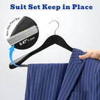 HOUSE DAY High-Grade Suit Hangers, Wide Shoulder Wooden Hangers - Image 4