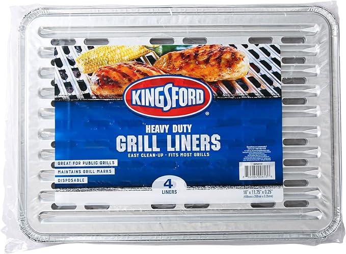 Kingsford Heavy Duty Aluminum Grill Liners | Heavy Duty Grill Liners | - Image 2