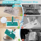 Sweeper Mop for Floor Cleaning Pet Hair Removal, Disposable Dust Dry Mop - Image 3